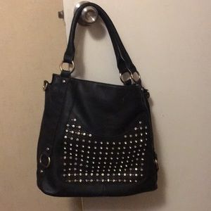 Black bling purse
